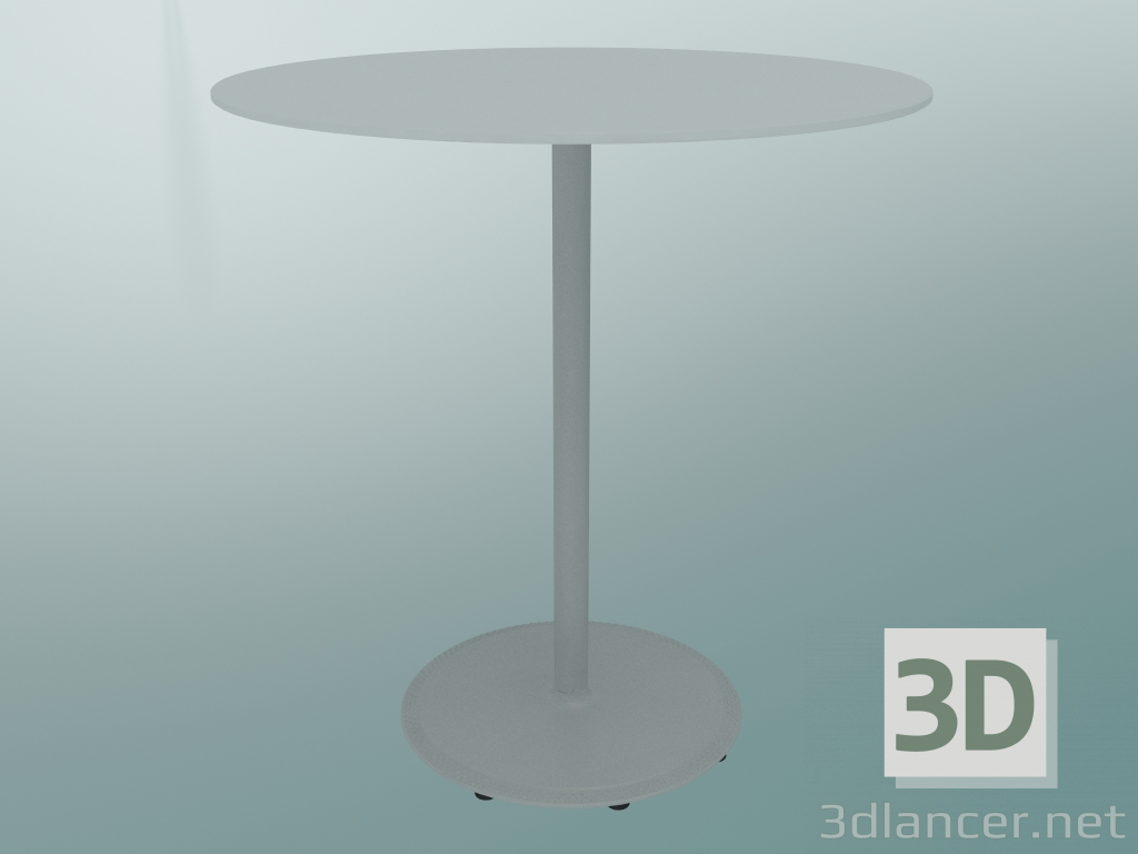 3d model Table BON (9382-01 (⌀ 70cm), H 74cm, HPL white, cast iron white) - preview