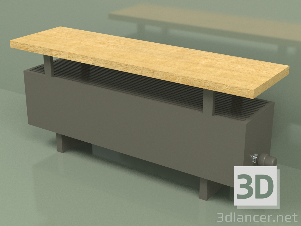 modello 3D Convector - Aura Bench (240x1000x236, RAL 7013) - anteprima