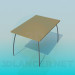 3d model Table with arched legs - preview