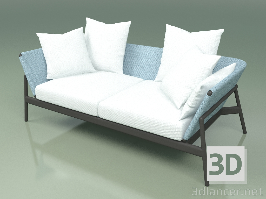 3D Modell Sofa 002 (Metal Smoke, Batyline Sky) - Vorschau