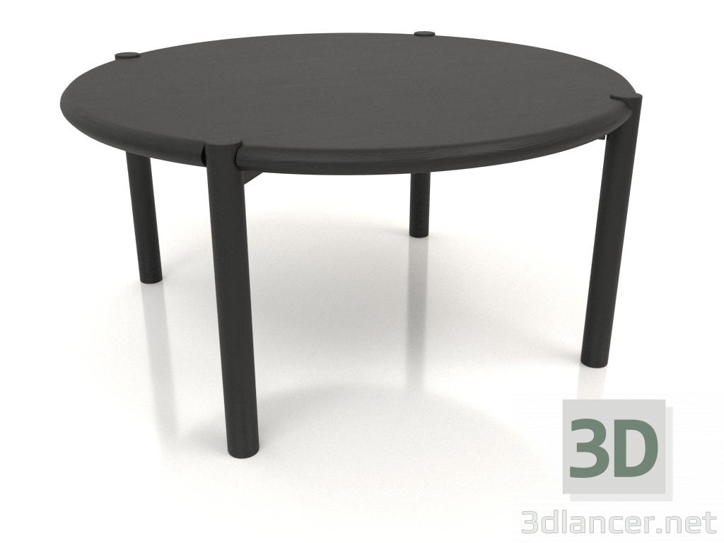 3d model Mesa de centro JT 053 (extremo redondeado) (D=820x400, madera negra) - vista previa