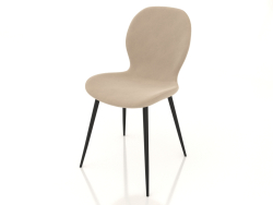 Chaise Nancy (beige-noir)