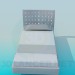 3d model Bed single - preview