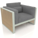 3d model Sillón con respaldo alto (Gris cemento) - vista previa