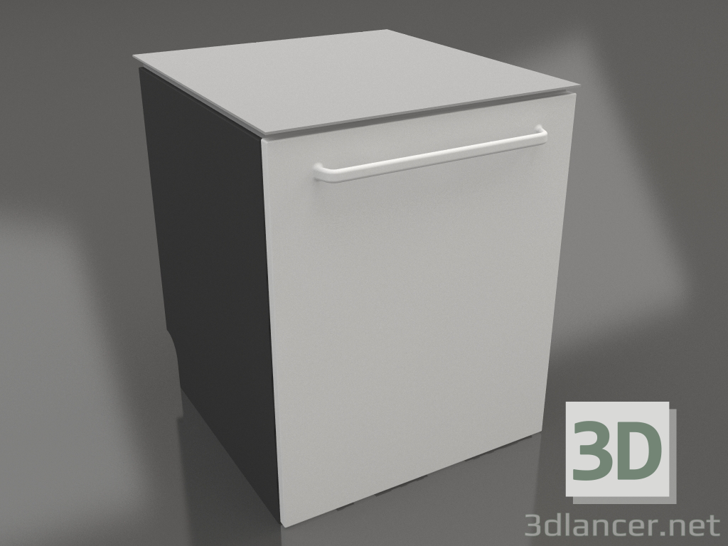 3d model Wardrobe 60 cm (grey) - preview