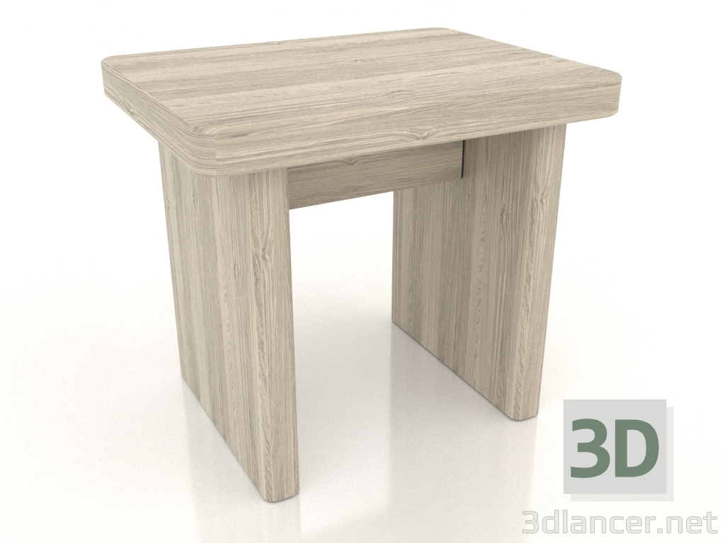 modèle 3D Tabouret (chêne éclairé) - preview