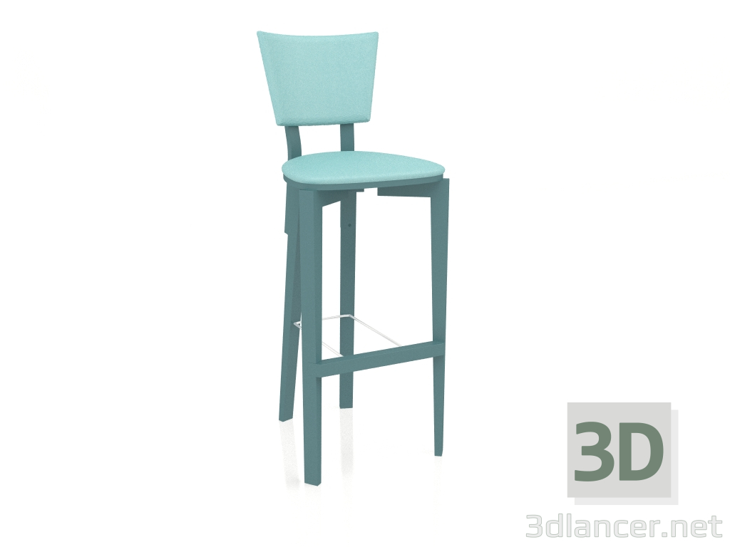 3d model Trapeze bar stool (option 1) - preview