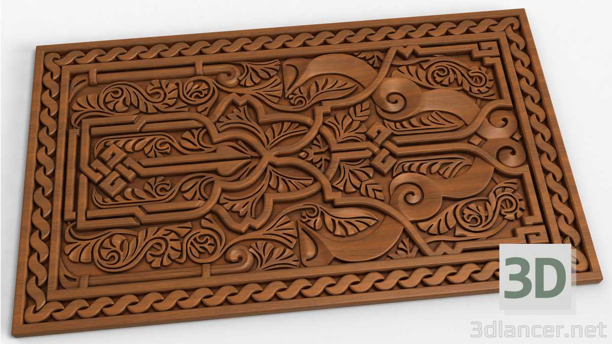 3d Arabic ornament model buy - render