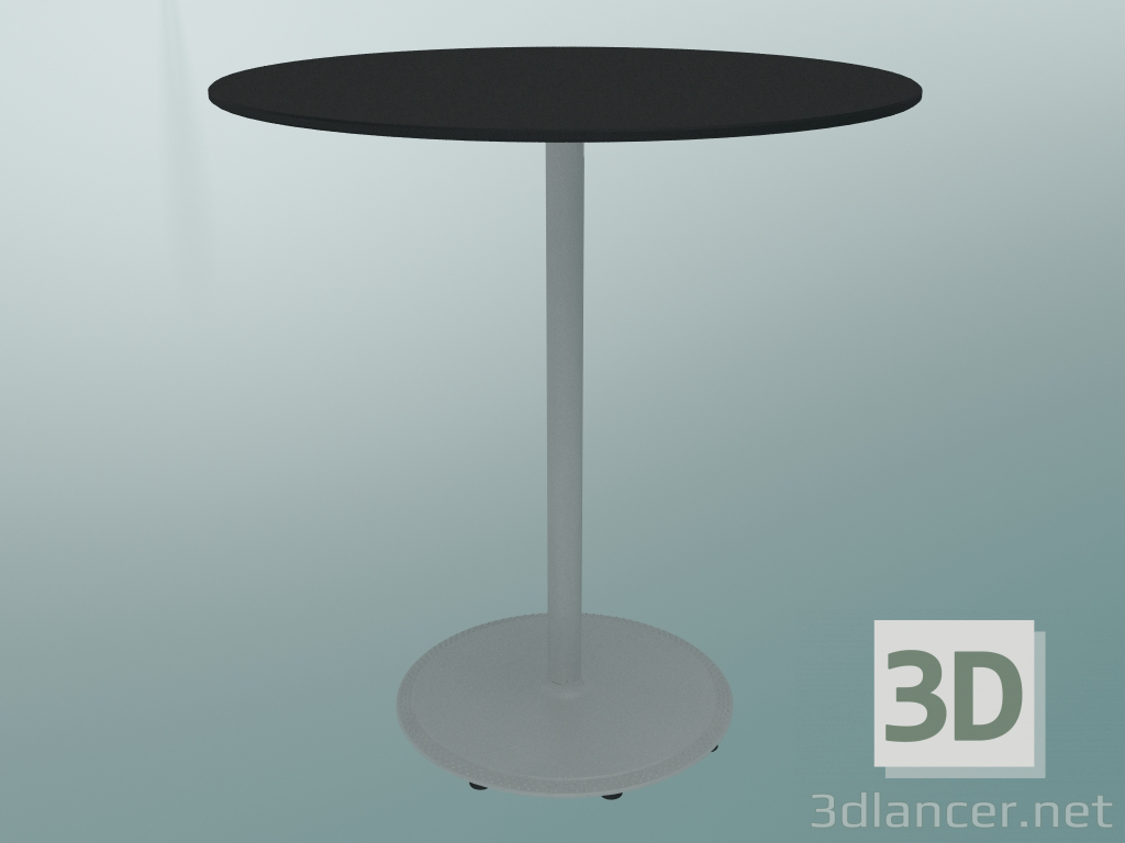 3d model Mesa BON (9382-01 (⌀ 70cm), H 74cm, HPL negro, hierro fundido blanco) - vista previa