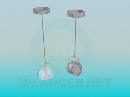 3 डी मॉडल Luminaires हलोजन रोशनी के लिए - पूर्वावलोकन