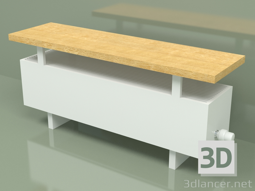 modèle 3D Convecteur - Banc Aura (240x1000x236, RAL 9016) - preview