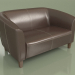 3D Modell Doppelsofa Oxford (braunes Leder) - Vorschau