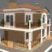 3d model House with garage. - preview