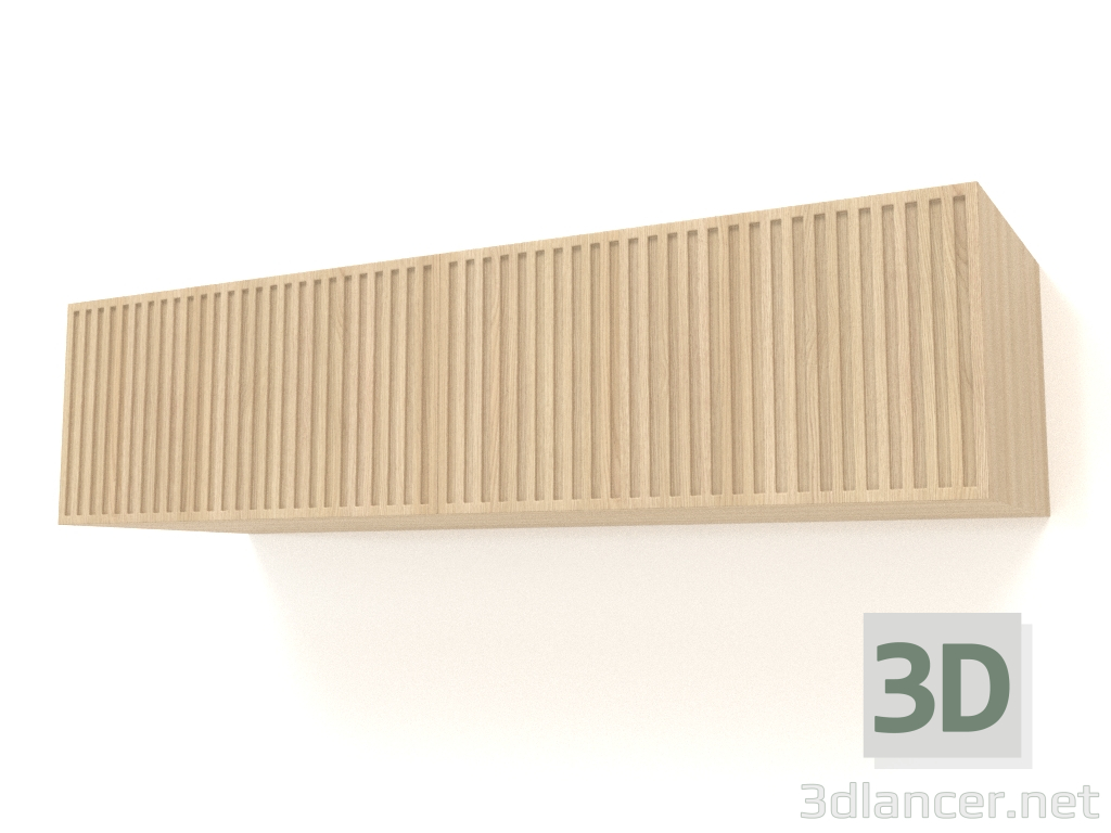 3d model Estante colgante ST 06 (2 puertas onduladas, 1000x315x250, blanco madera) - vista previa