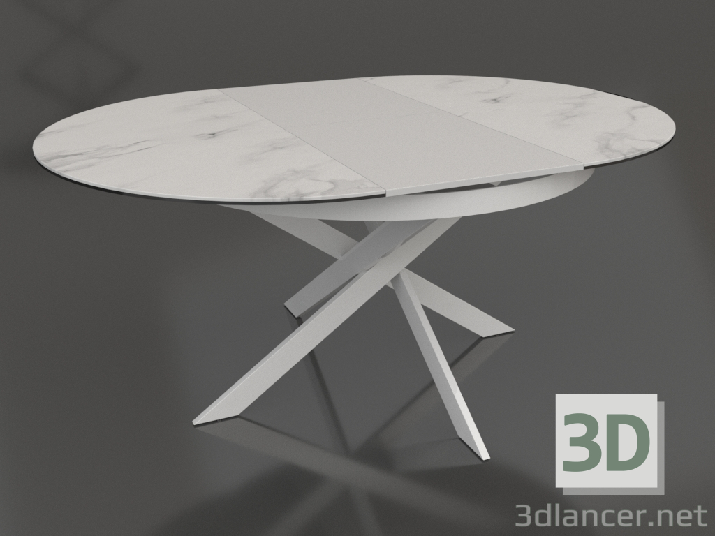 Modelo 3d Mesa dobrável Diona 120-170 (cerâmica mármore carrara) - preview