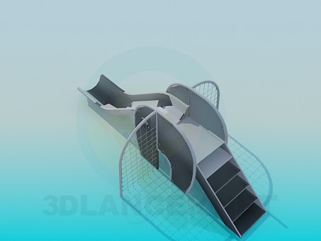 3d model Children's slides - preview