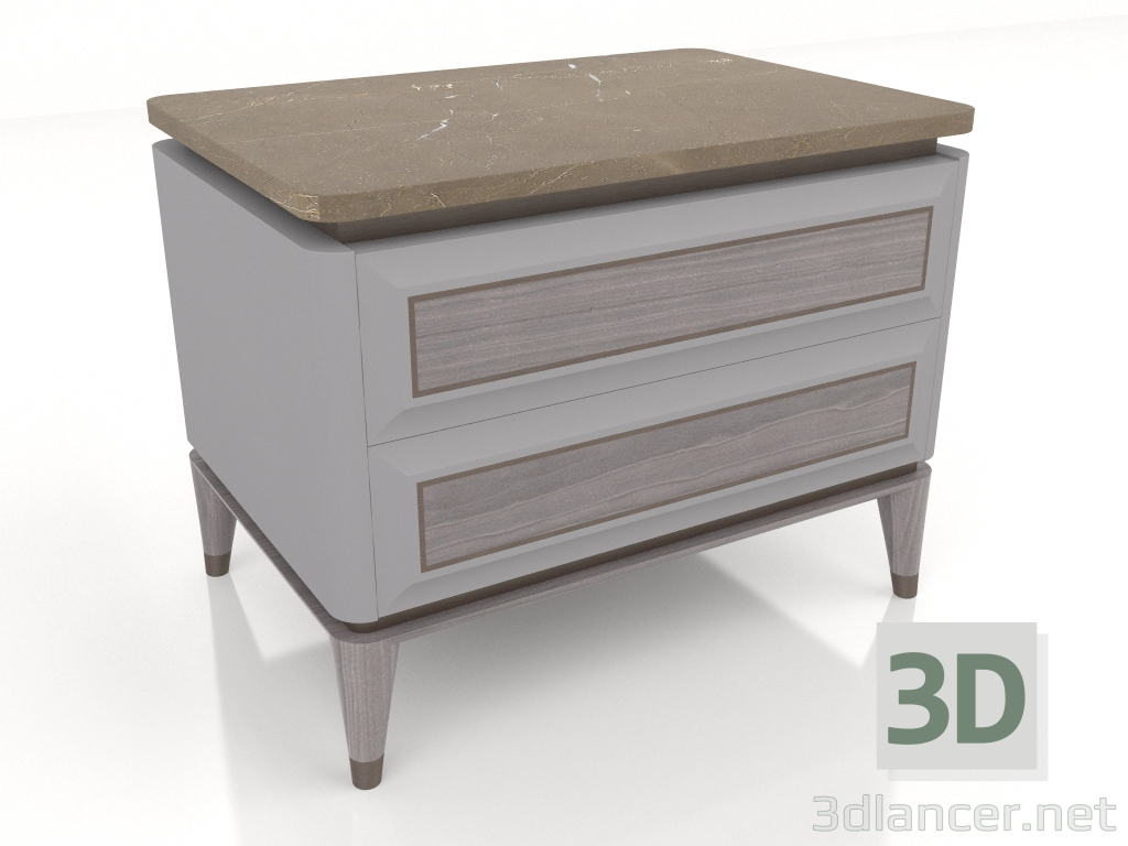 modèle 3D Table de chevet (B110) - preview