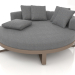 3d model Round lounge bed (Bronze) - preview