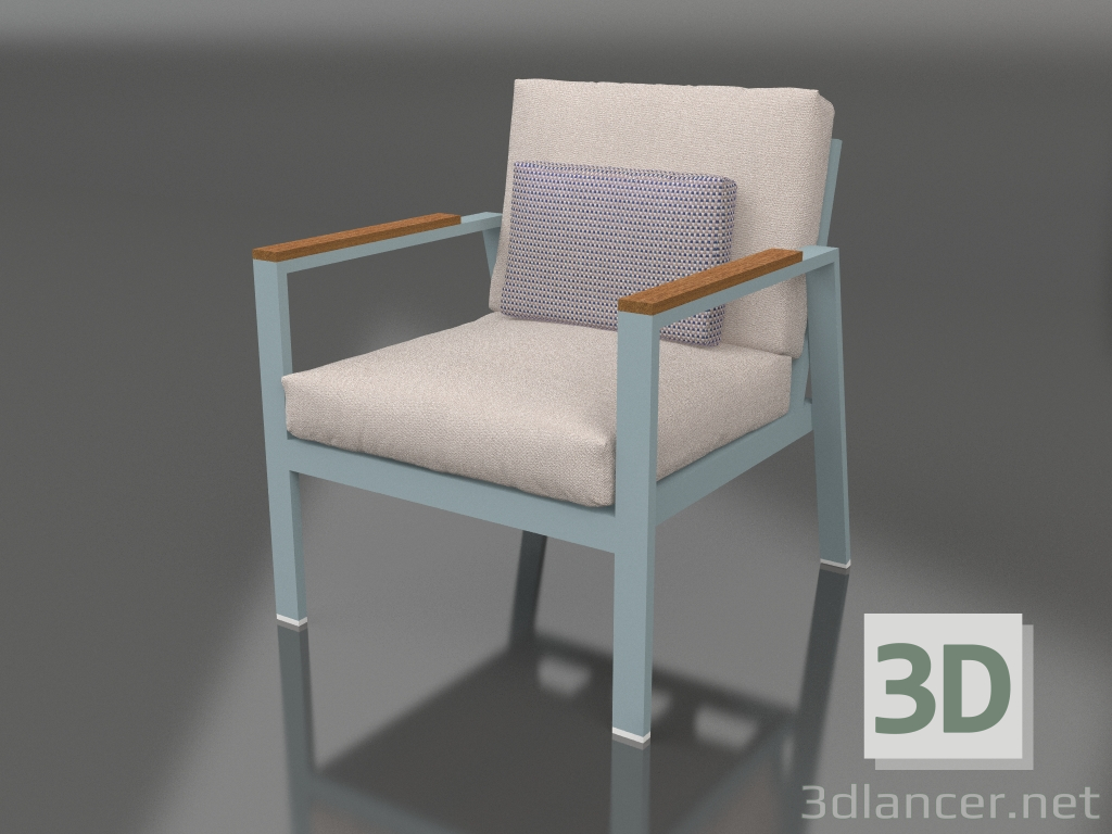 3d model Armchair XS (Blue gray) - preview