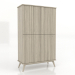 modèle 3D Armoire 5 1000x450x1650 mm (chêne éclairci) - preview
