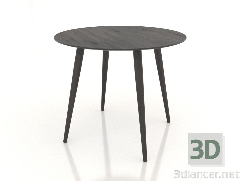 3d model Mesa de comedor BRUNO 900x900x750 mm (roble wengué) - vista previa