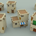 3d Medieval City Pack model buy - render