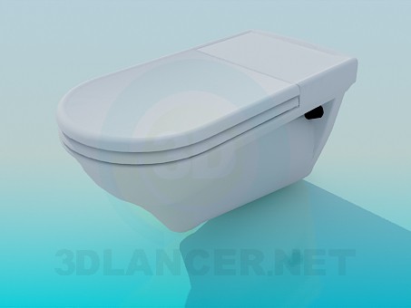 3D Modell Toilette - Vorschau