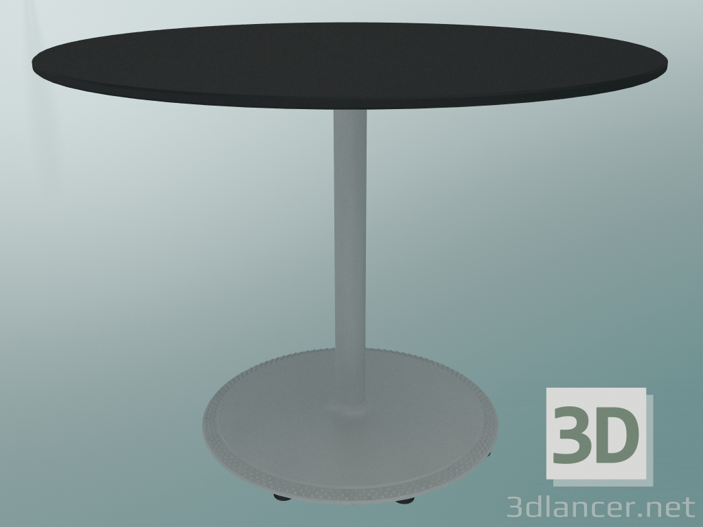 Modelo 3d Mesa BON (9382-51 (⌀ 70cm), A 51cm, preto HPL, ferro fundido branco) - preview