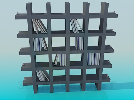 3d model Estantes para libros y recuerdos - vista previa