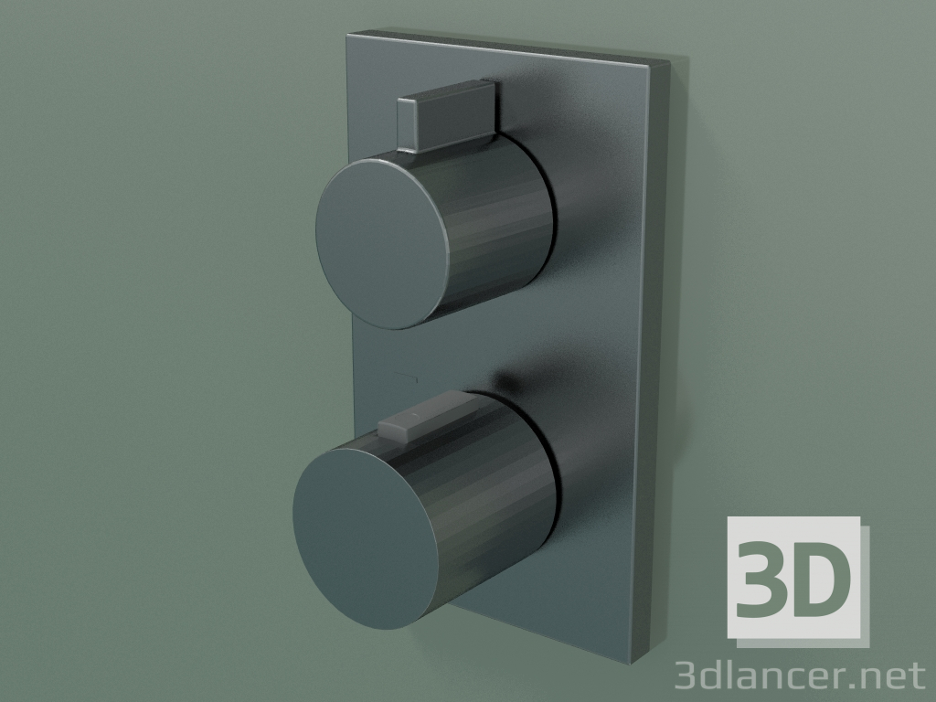 Modelo 3d Termostato de chuveiro e banheira embutido, saída única (36 425 670-990010) - preview