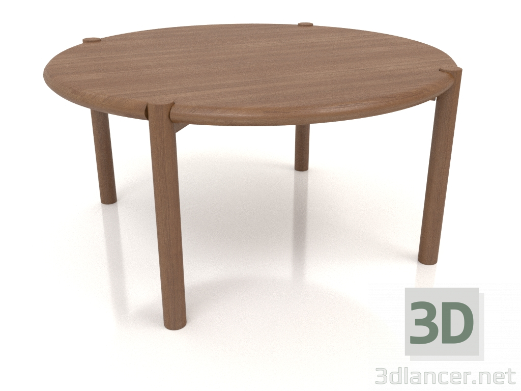 3d model Mesa de centro JT 053 (extremo redondeado) (D=820x400, madera marrón claro) - vista previa