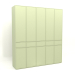 3d model Wardrobe MW 03 paint (2500x580x2800, light green) - preview