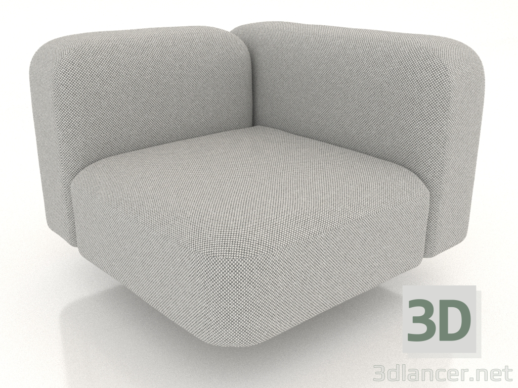 3d model Corner sofa module - preview