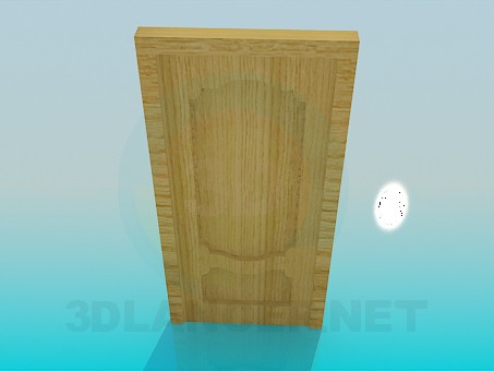 Modelo 3d Porta de madeira - preview