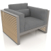 3d model Sillón con respaldo alto (Gris cuarzo) - vista previa