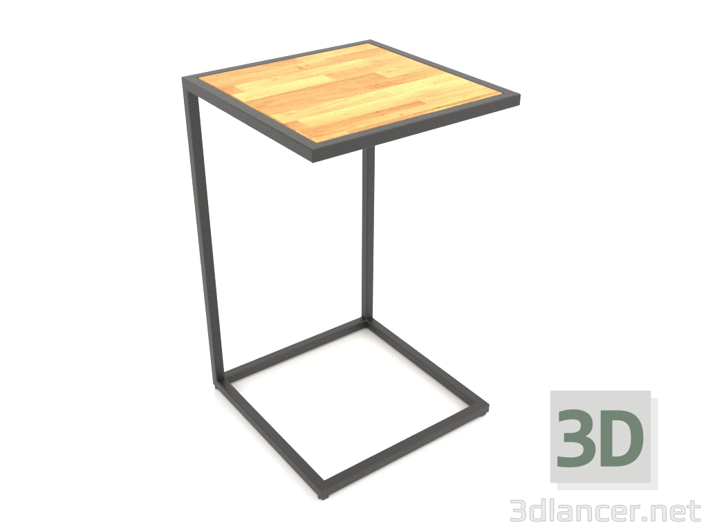 3d model Mesita de noche cuadrada (MADERA, 40X40X65) - vista previa