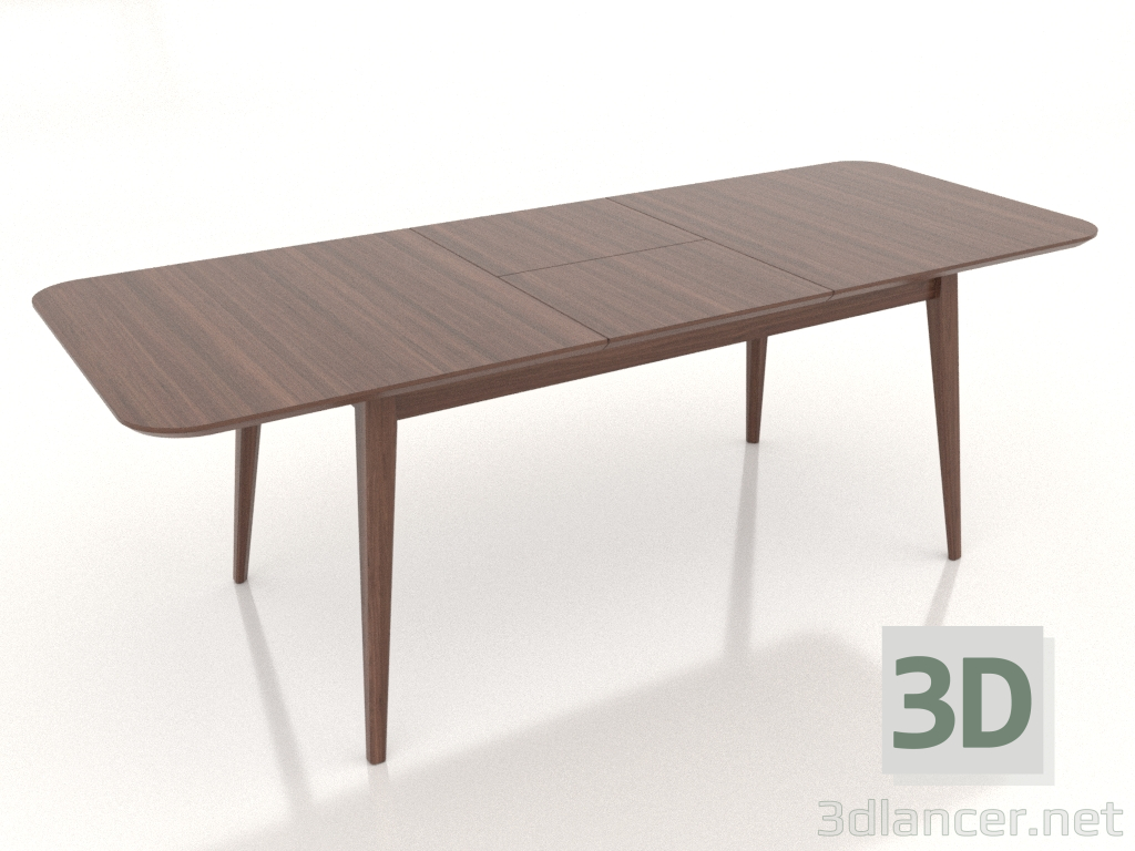 modèle 3D Table à manger 2100x800 mm (frêne noyer) - preview