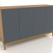 modello 3D Mobile TV FARGO con frontali fresati 1600x500x950 mm (ardesia, rovere naturale, opzione 3) - anteprima