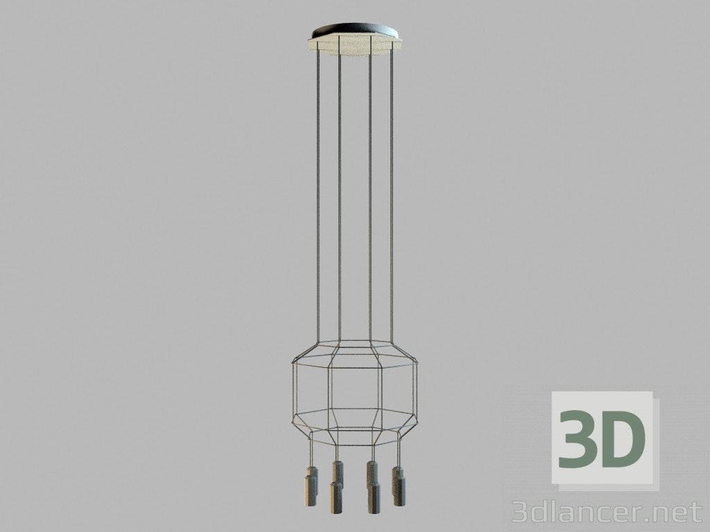 modèle 3D lampe suspendue 0303 - preview