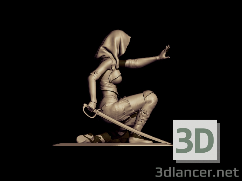 3d assasin модель купить - ракурс