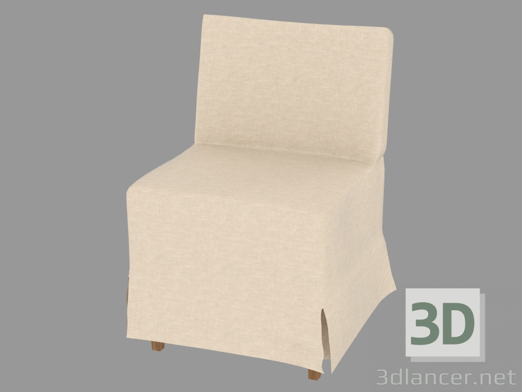 modèle 3D Fauteuil sans accoudoirs - preview