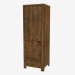 3d model Wardrobe 1-door 1D (65 x 190 x 55 cm) - preview