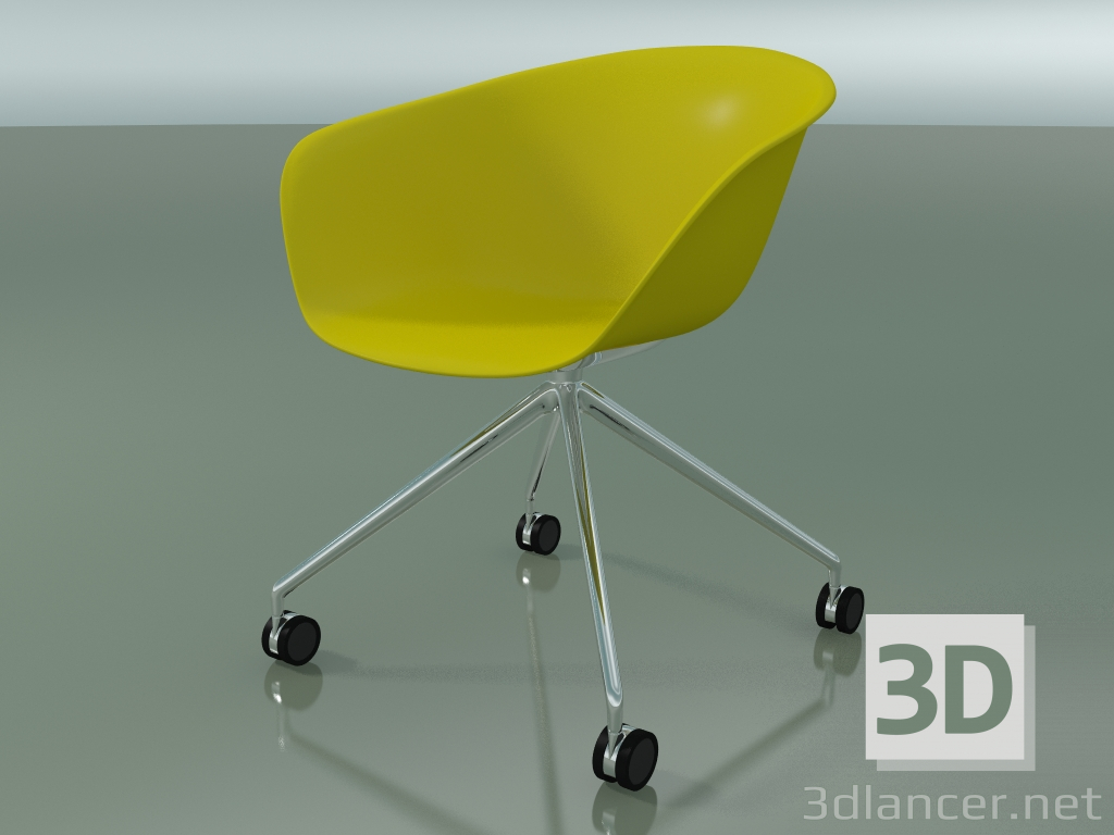 modello 3D Sedia 4207 (4 ruote, PP0002) - anteprima