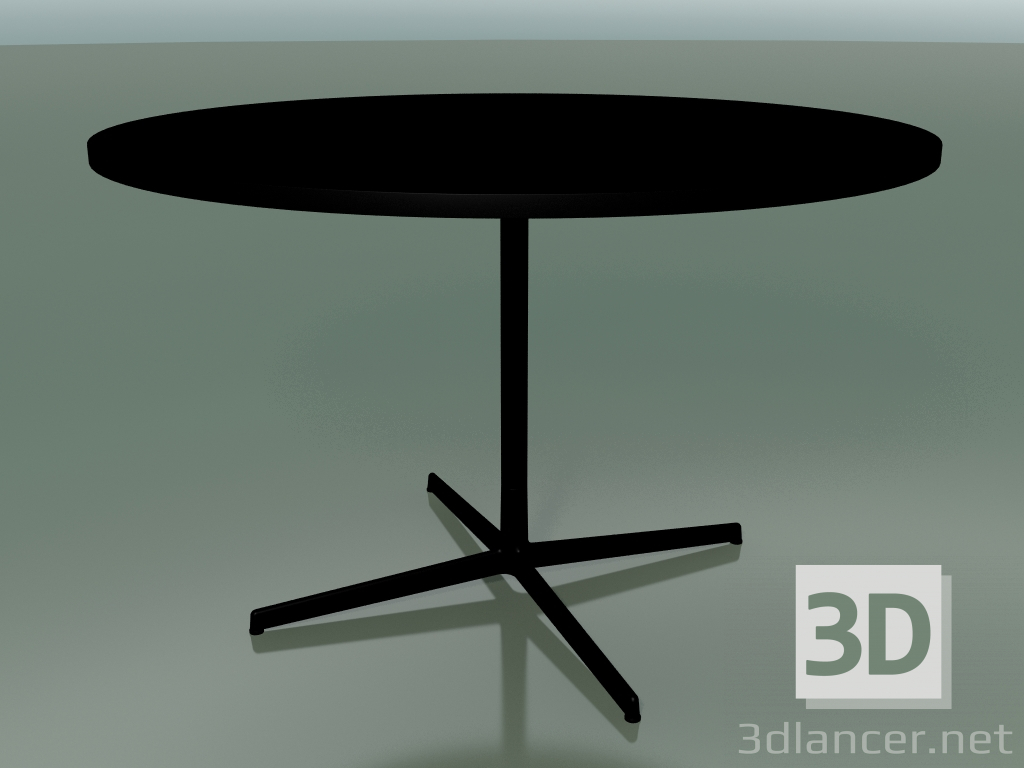 modello 3D Tavolo rotondo 5516, 5536 (H 74 - Ø 119 cm, Nero, V39) - anteprima