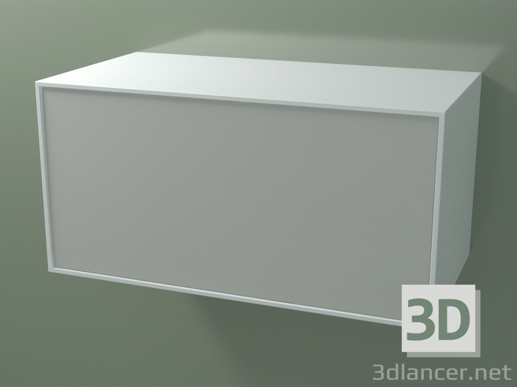 Modelo 3d Gaveta (8AUDCB03, Glacier White C01, HPL P02, L 96, P 50, H 48 cm) - preview