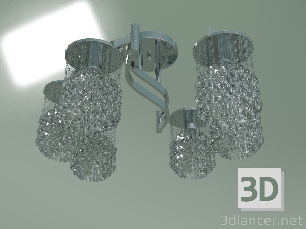 modello 3D Lampadario a sospensione 3222-6 (cromo-Strotskis) - anteprima