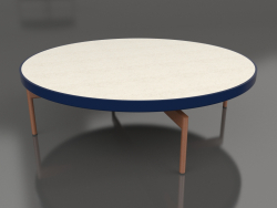 Table basse ronde Ø120 (Bleu nuit, DEKTON Danae)