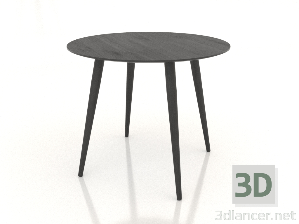 3D modeli Yemek masası BRUNO 900x900x750 mm (siyah meşe) - önizleme