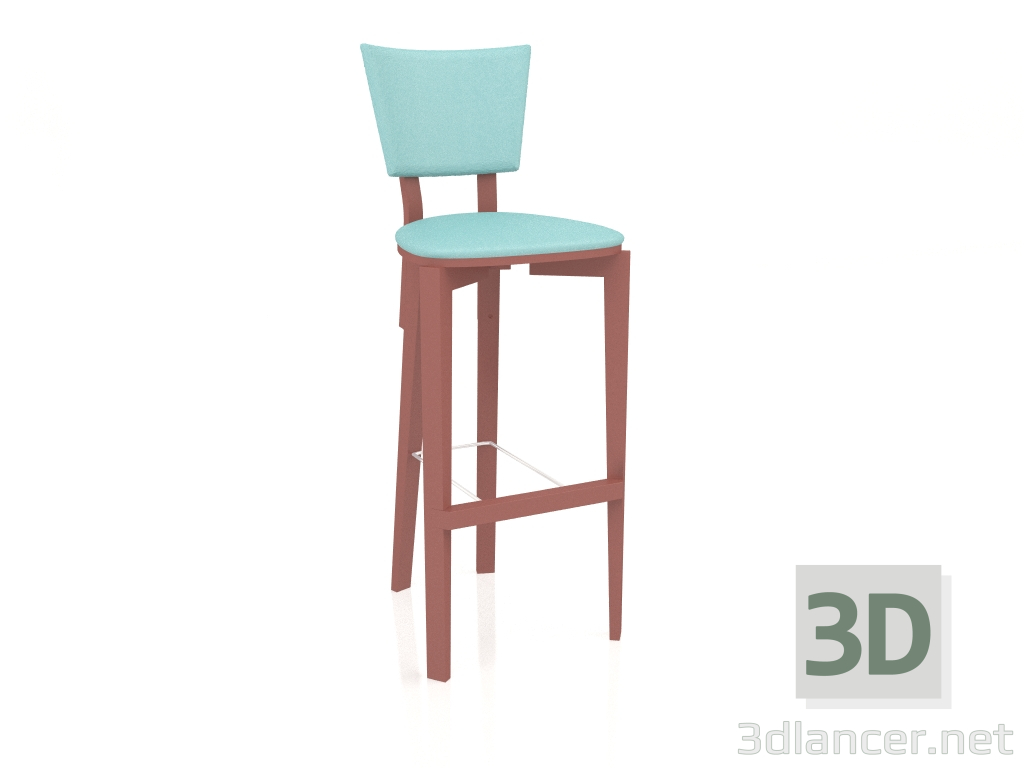 3d model Trapeze bar stool (option 3) - preview