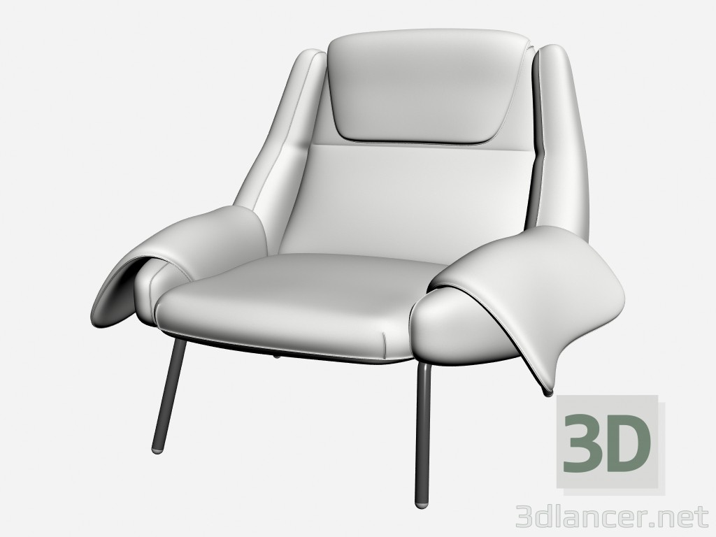 3d model Silla major - vista previa